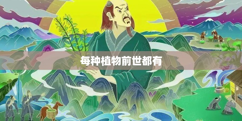 每种植物前世都有