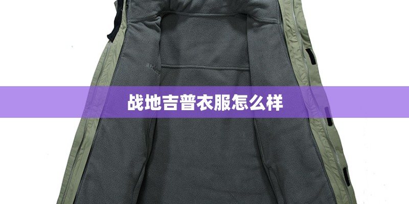 战地吉普衣服怎么样 战地吉普衣服怎么样