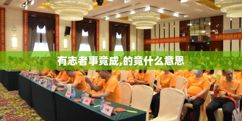 有志者事竟成,的竟什么意思 有志者事竟成,的竟什么意思