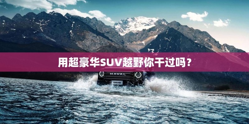 用超豪华SUV越野你干过吗? 用超豪华SUV越野你干过吗?